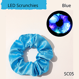 LED Light Up Scrunchies Blue