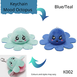 Mood Octopus Keychain Blue/Teal