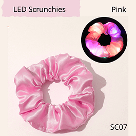 LED Light Up Scrunchies Pink