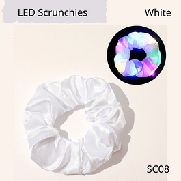 LED Light Up Scrunchies White