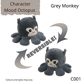Character Mood Octopus Grey Monkey