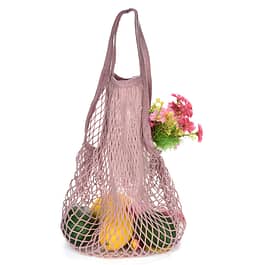 Mesh Net Shopping/Storage Bag Dusty Pink