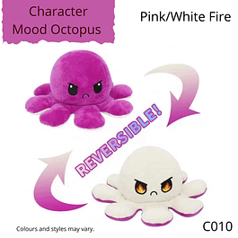 Character Mood Octopus Pink/White Fire Eyes