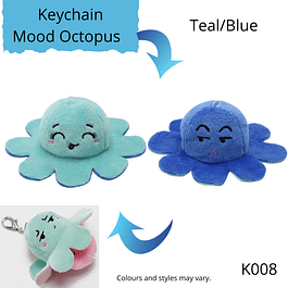 Mood Octopus Keychain Teal/Blue