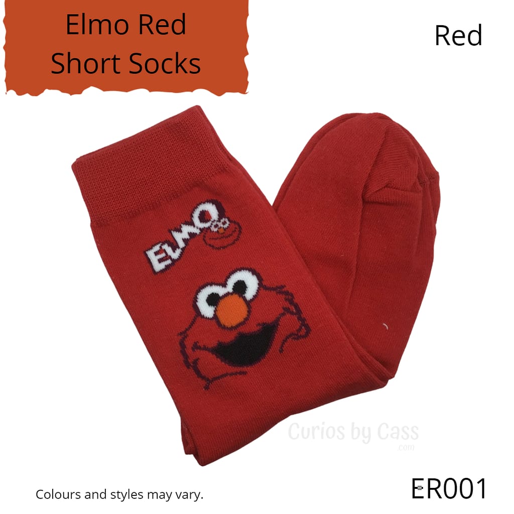 Red Elmo Short Socks