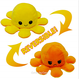 Solid Colour Mood Octopus Yellow/Orange