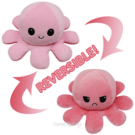 Solid Colour Mood Octopus Pink/Pink