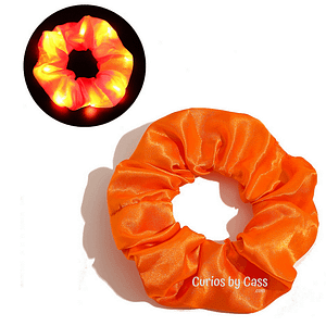 LED Light Up Scrunchies Orange