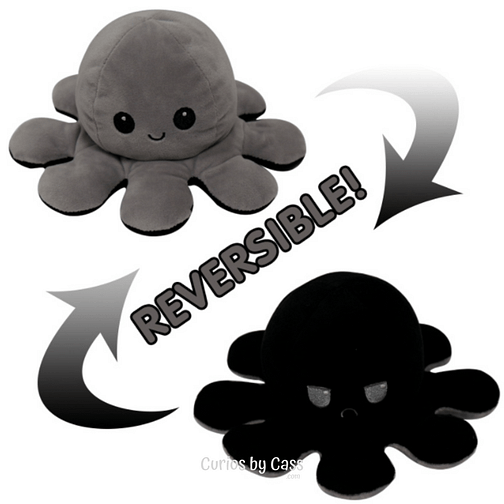 Solid Colour Mood Octopus Grey/Black