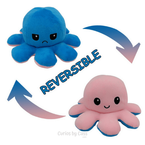 Solid Colour Mood Octopus Pink/Royal Blue