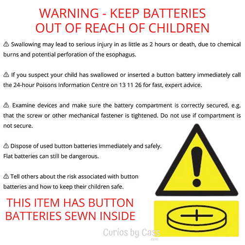Button Battery Warning